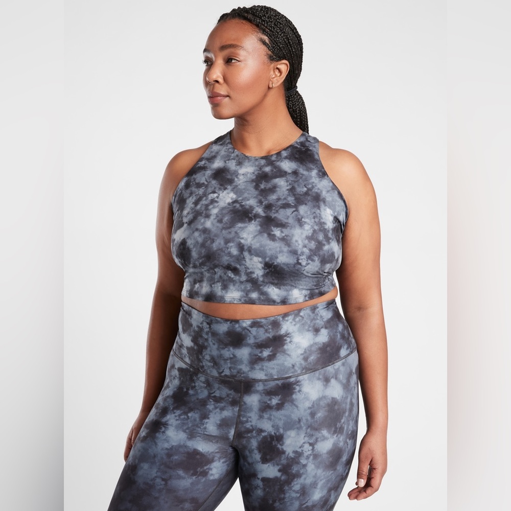 Athleta Conscious Crop Printed D-DD